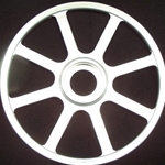 10" 25mm 8-Spoke Wheels